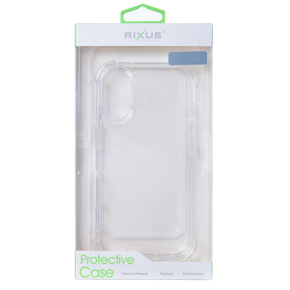 Rixus Anti-Burst Case For Samsung Galaxy S25 Edge S937B Transparent
