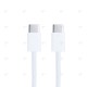 For Apple iPhone 15 USB-C to USB-C Cable 100cm 60W Woven White Bulk