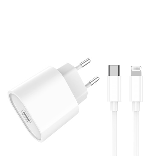 Power Adapter CH2123 USB-C To Lightning Cable 100CM 20W White