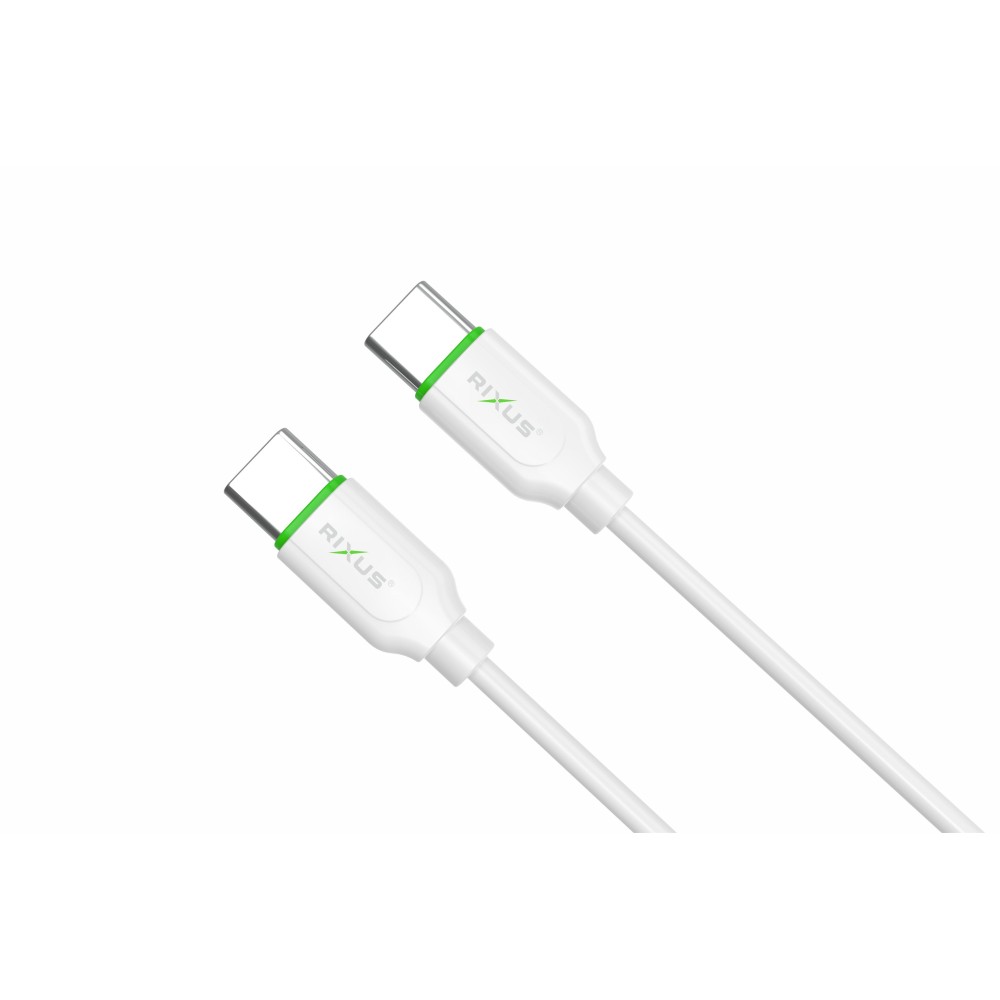 Rixus RX2016 Data Sync And Fast Charge Cable Type-C to Type-C 200cm