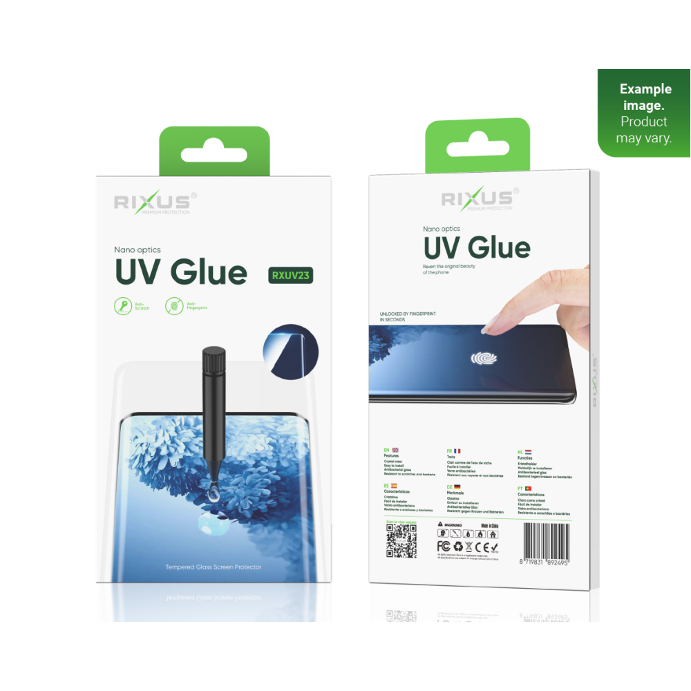 Rixus For Samsung S20 Plus G985F UV Glue Liquid Glass