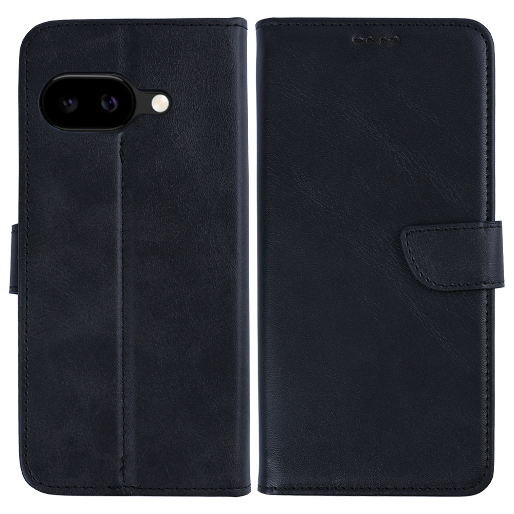 Rixus Bookcase For Google Pixel 9A Black