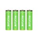 Rixus RXAA05 Rechargeable AA Battery 3000mWh With USB-C Cable 4-Pack