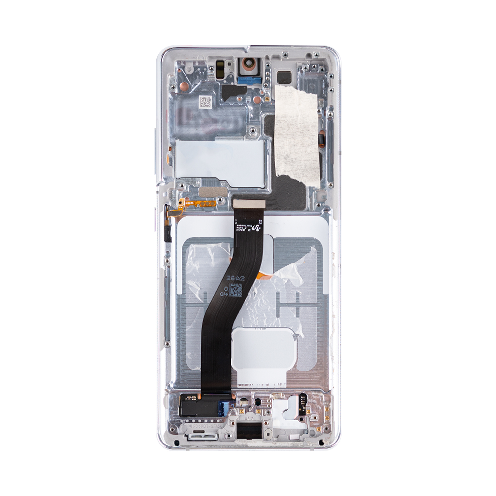 Samsung Galaxy S21 Ultra 5G G998B Display And Digitizer With Frame Phantom Silver Pulled