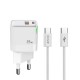 Rixus RXHC11 25W Wall Charger Kit With USB C to USB C Cable