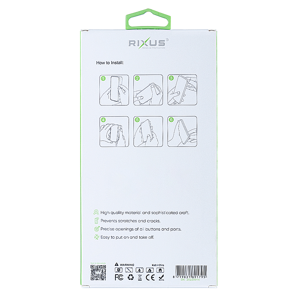 Rixus Anti-Burst Case With MagSafe For Samsung Galaxy S25 Edge S937B Transparent