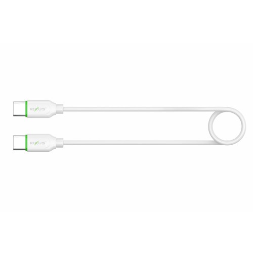 Rixus RX2017 Data Sync And Fast Charge Cable Type-C to Type-C 300cm