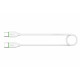 Rixus RX2017 Data Sync And Fast Charge Cable Type-C to Type-C 300cm
