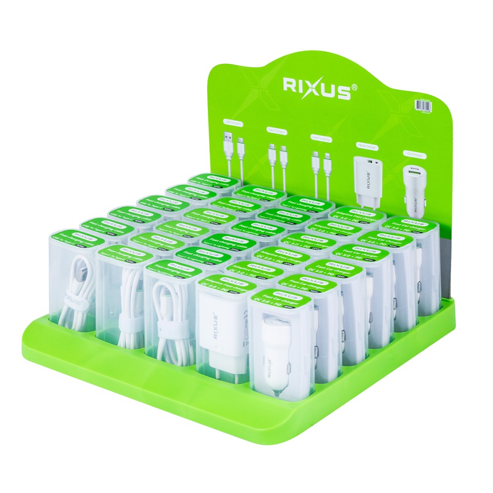 Rixus RX2015S Fast Cable Serie For Type-C to Type-C (Counter Display)