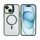 Rixus Classic 03 Case With MagSafe For iPhone 15 Dark Green
