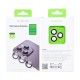 Rixus Metal Shield Camera Tempered Glass For iPhone 12 Pro Max Graphite