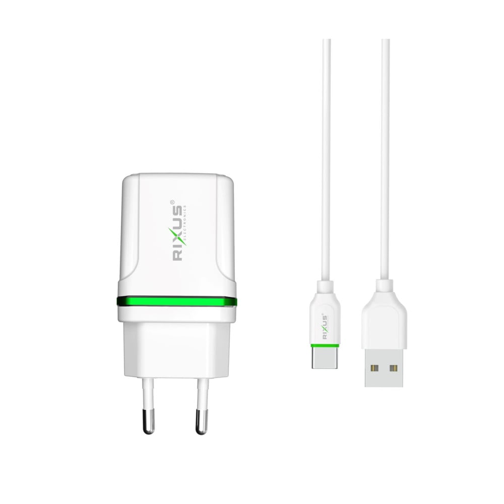 Rixus Smart Mini Charger With Type C USB Cable RX65C