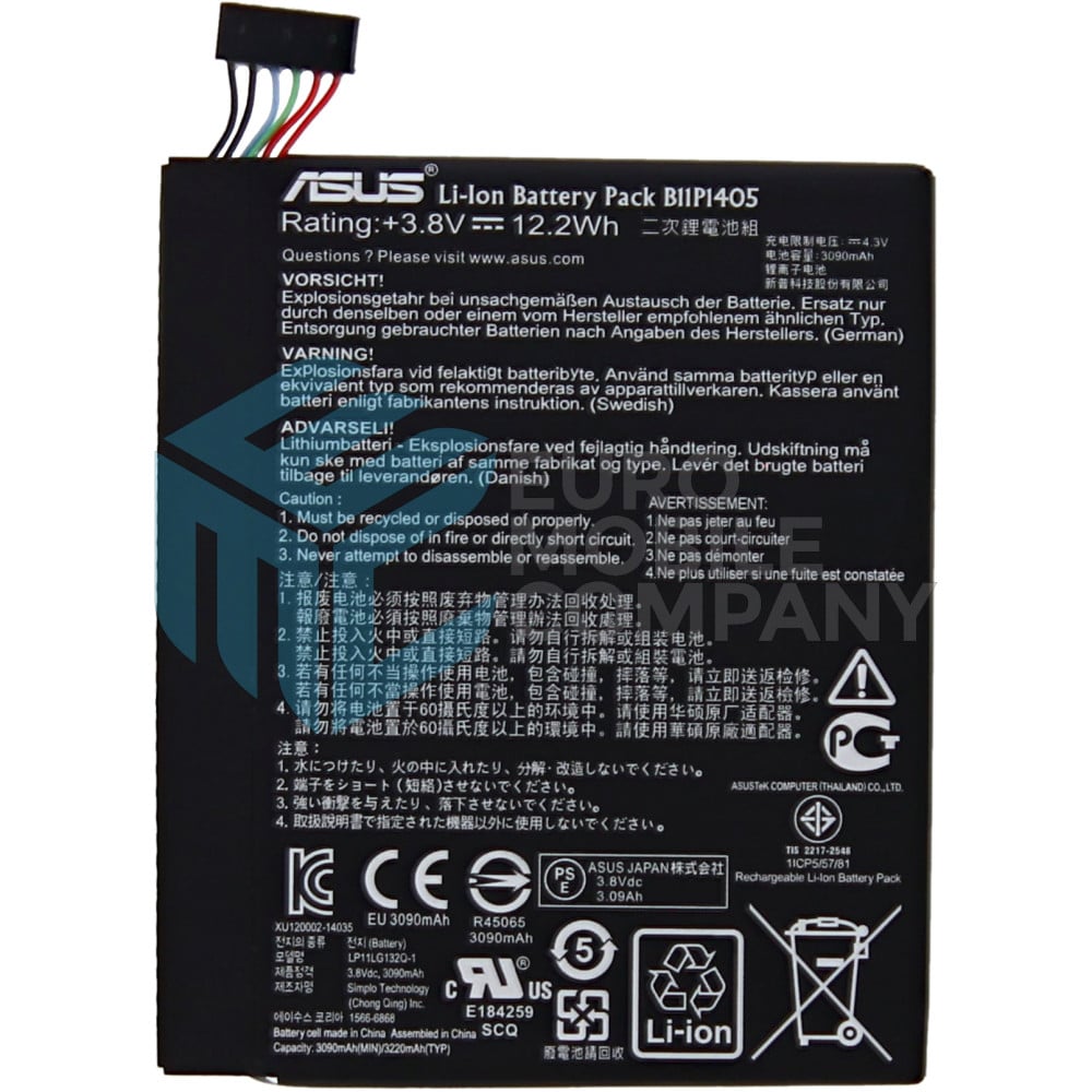 Asus FonePad 7 ME70C B11P1405  Battery - 3090mAh