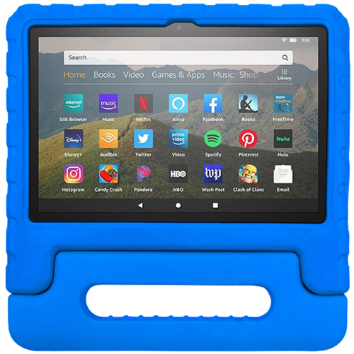 Rixus Kids Proof Tablet Case for iPad Air 1/ Air 2/ 5/ 6/ 7/ Pro 9.7 Inch - Blue
