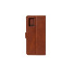 Rixus Bookcase For Samsung Galaxy J4 Plus (SM-J415F) - Brown