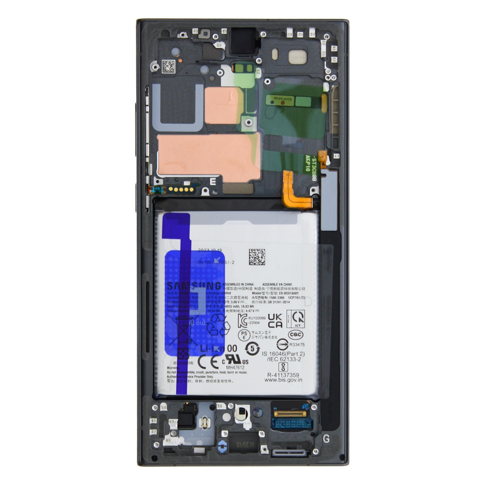 Samsung Galaxy S23 Ultra (SM-S918B) (GH82-30467C) Display Complete (With Battery) - Green