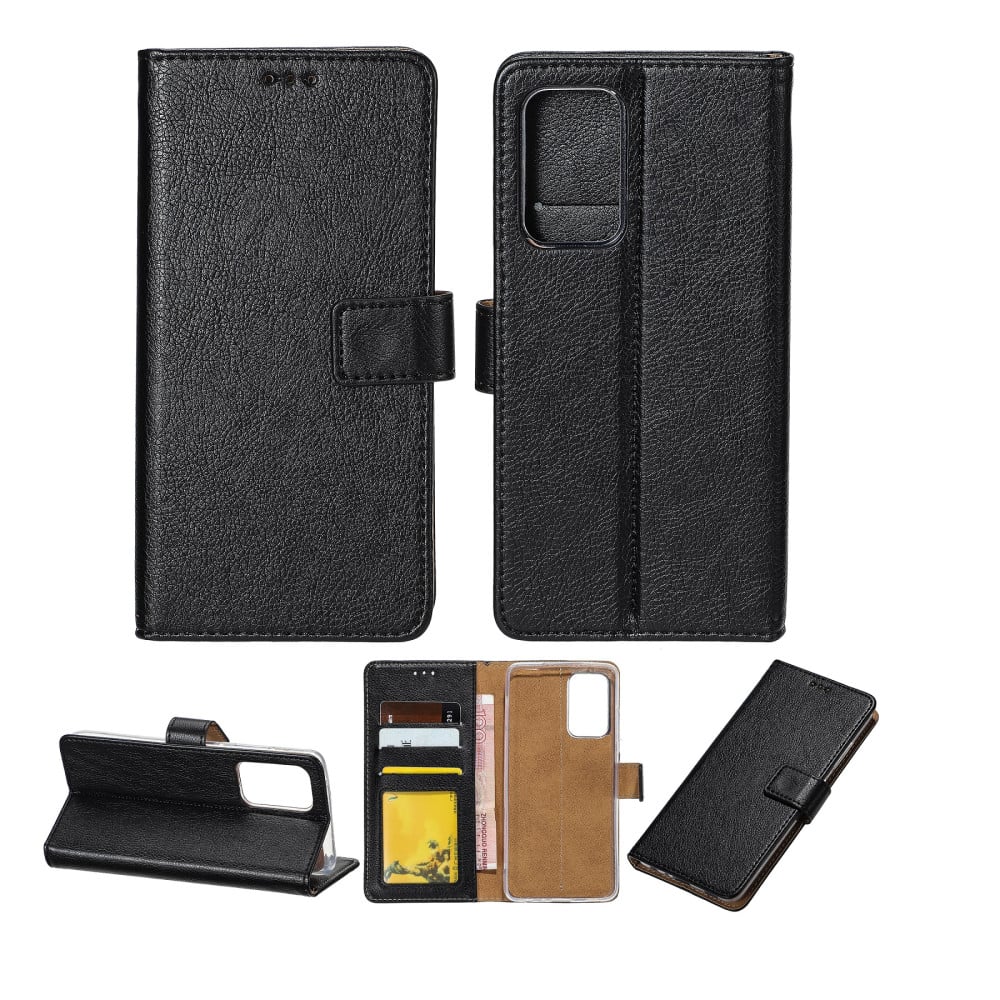 Rixus Bookcase For iPhone 5/5S - Black