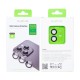 Rixus Metal Shield Camera Tempered Glass For iPhone 11 Black
