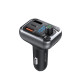 Rixus Bluetooth FM Transmitter QC30 + Type C Dual Fast Charge RXBT25