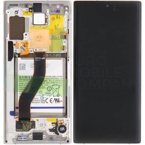Samsung Galaxy Note 10 (SM-N970F) Display Complete + Battery (GH82-20842B) - Aura White