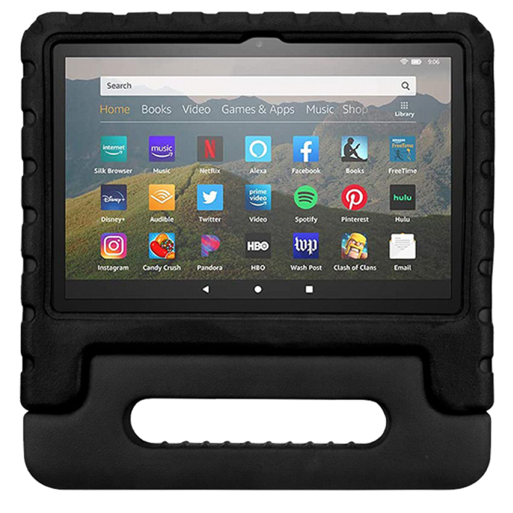 Rixus Kids Proof Tablet Case for iPad 10.2" (2021/2019)/ Air 3/ Pro 10.5" 2018 - Black
