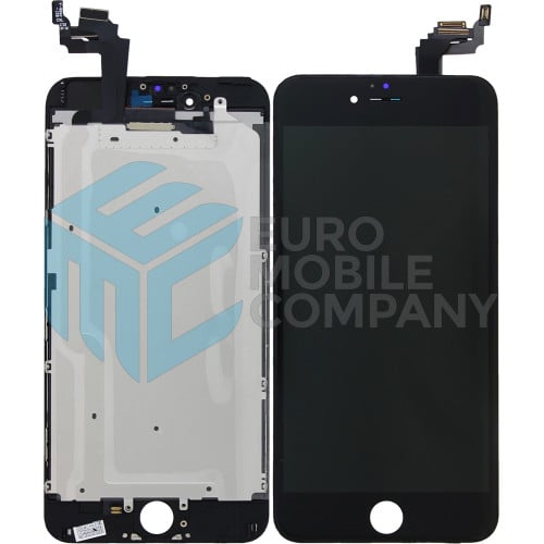 iPhone 6 Plus Display + Digitizer, +Metal Plate A+ High Quality - Black