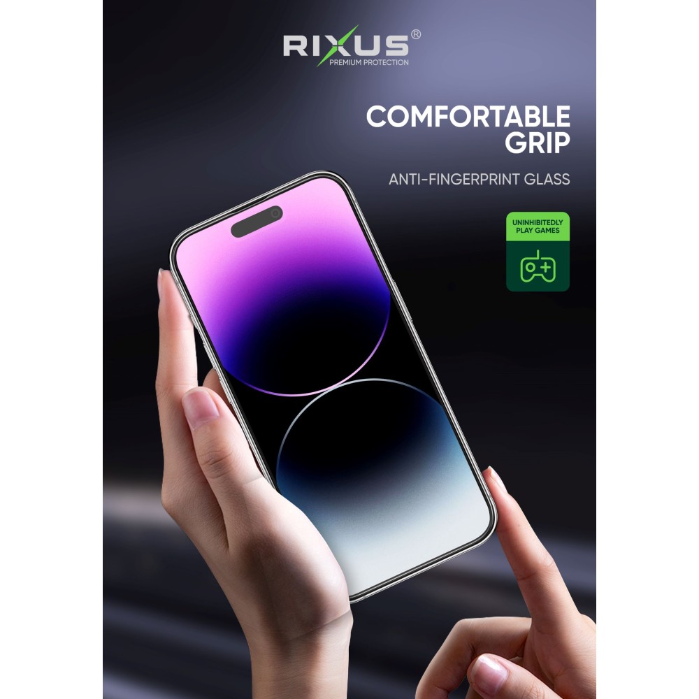 Rixus Matte Anti-Fingerprint Glass For iPhone X / XS / 11 Pro