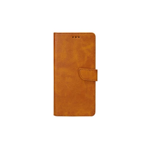 Rixus Bookcase For Samsung Galaxy S9 Plus (SM-G965F) - Light Brown