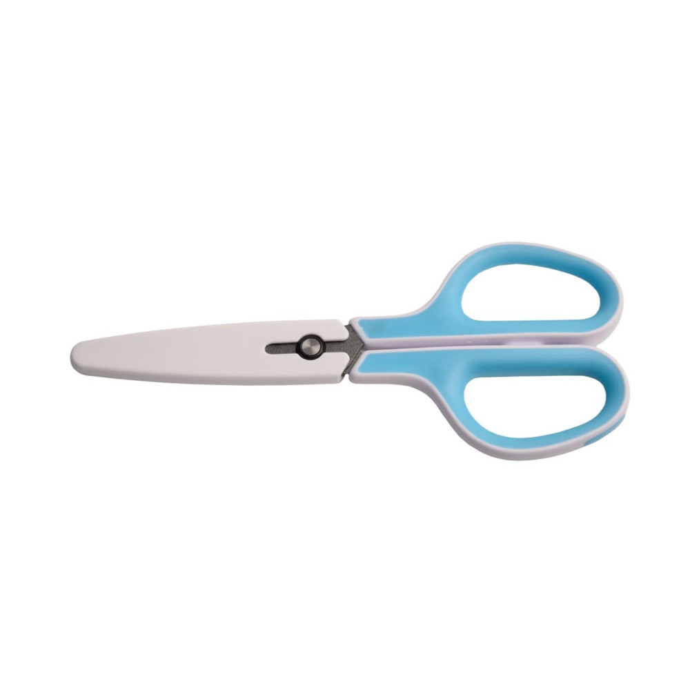 Scissors convex Teflon NON-STICK - Blue