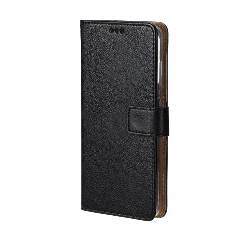 Rixus Bookcase For Samsung Galaxy J4 Plus (SM-J415F) - Black