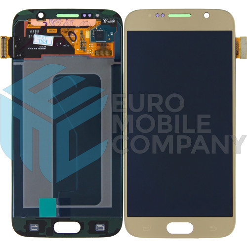 Samsung Galaxy S6 (SM-G920F) OEM Display Replacement Glass - Gold