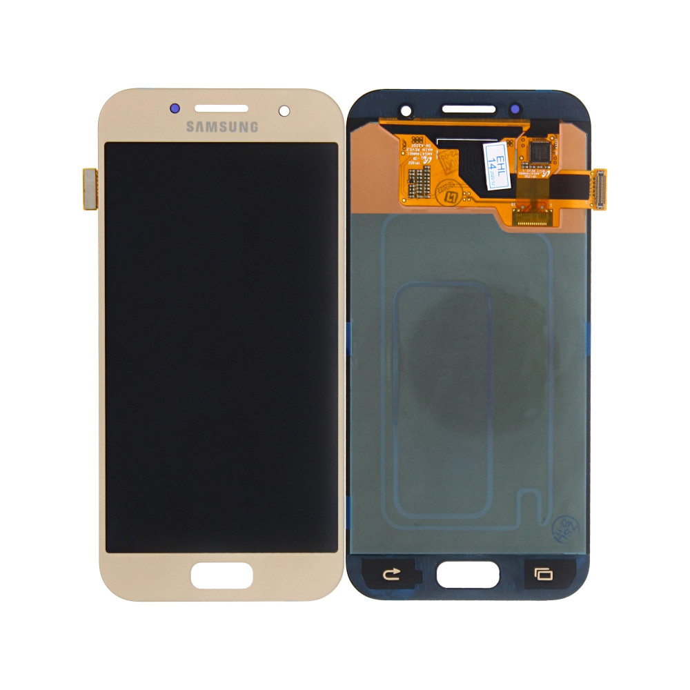 Samsung Galaxy A3 2017 (SM-A320F) OEM Display + Replacement Glass - Gold