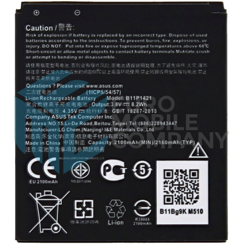 Asus Zenfone C (ZC451CG) Battery B11P1421 - 2100 mAh