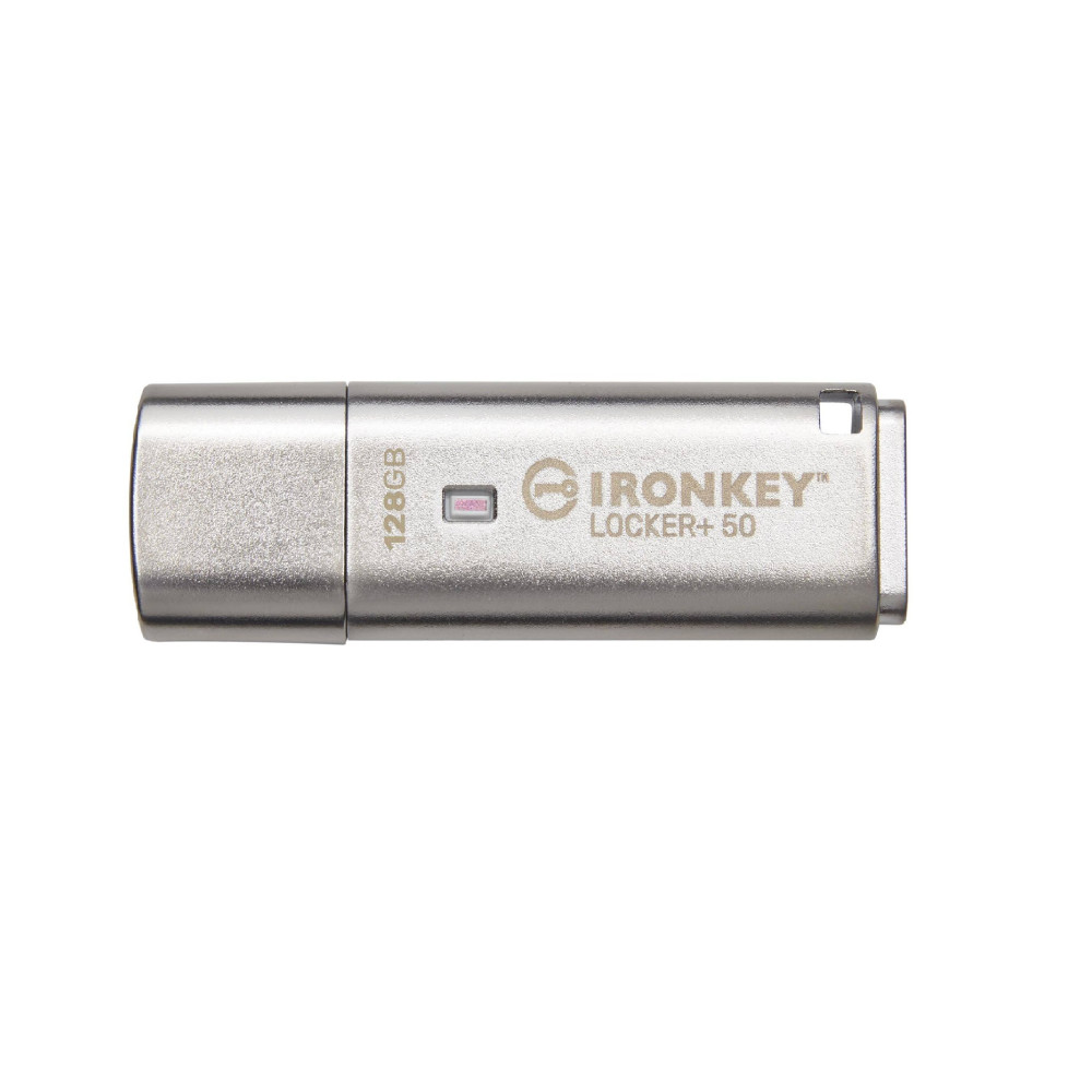 Kingston 128GB IronKey Locker Plus 50 AES Encrypted USB To Cloud - IKLP50/128GB