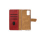 Rixus Bookcase For Samsung Galaxy A10 (SM-A105F) - Dark Red