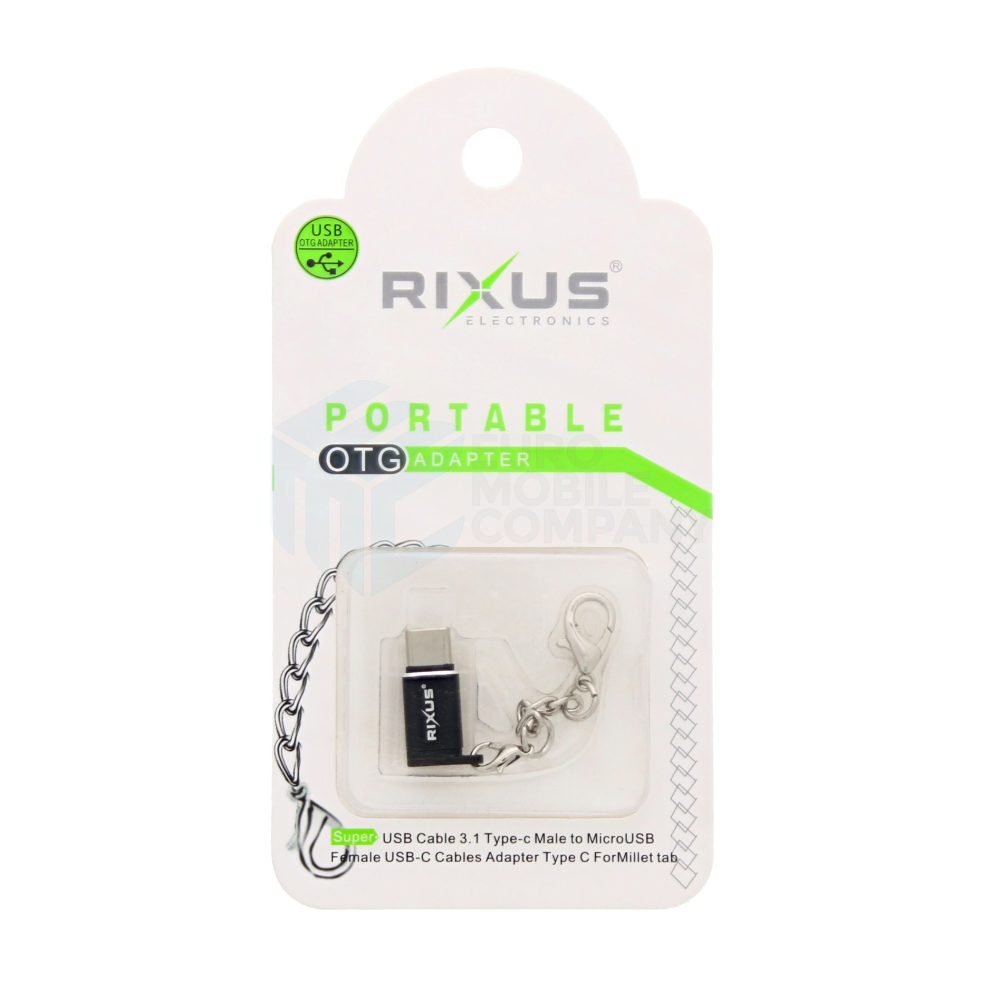 Rixus OTG Portable Adapter USB A To USB C