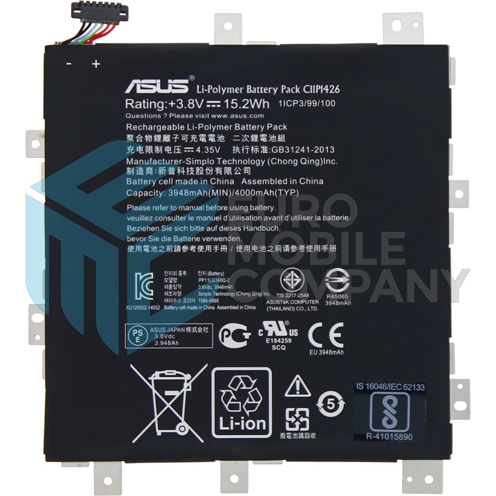 Asus Zenpad S 8.0 (Z580C) Battery C11P1426 - 4000mAh