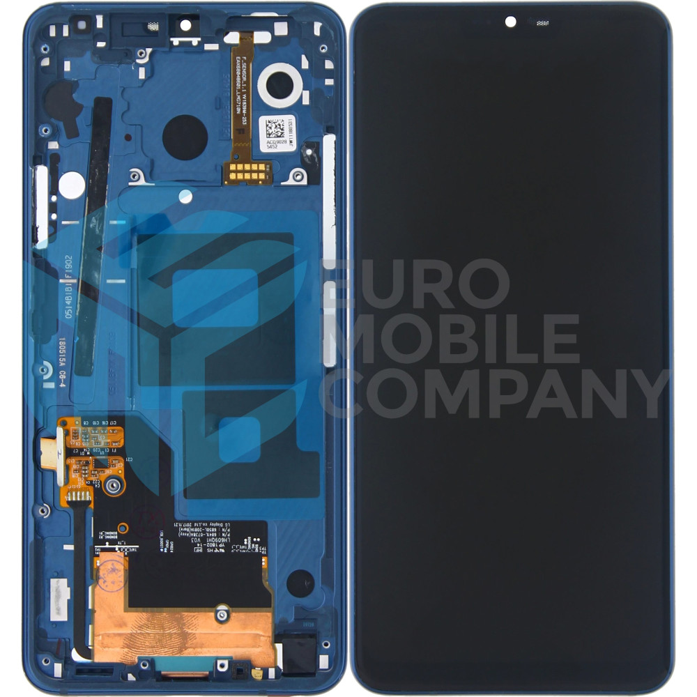 LG G7 Display incl Digitizer + Frame - Blue