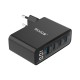 Rixus RX100 100W GaN Power Adapter With Digital Display Black