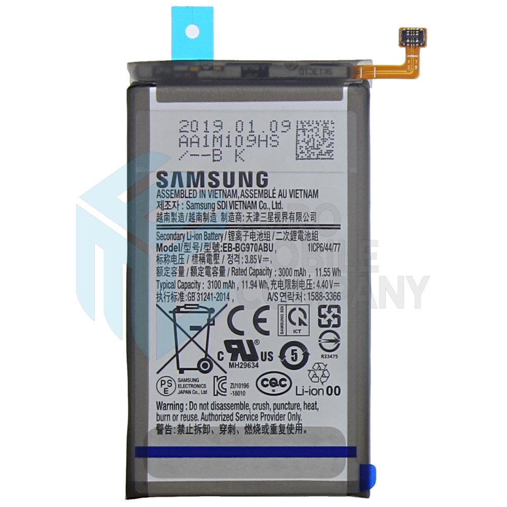 Samsung Galaxy S10E (SM-G970F) Battery EB-BG970ABU (GH82-18825A) - 3100mAh