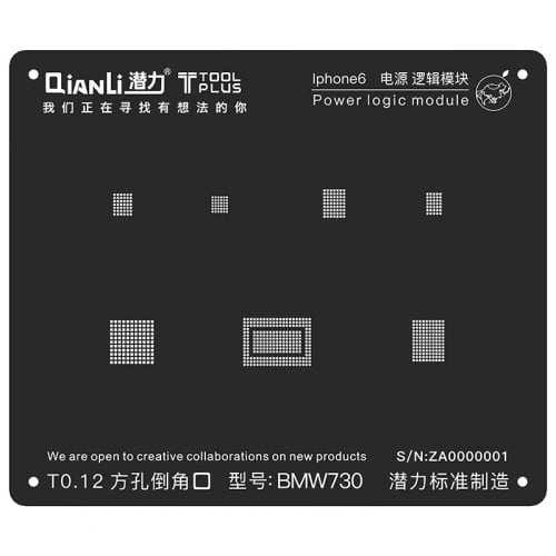 QianLi 3D iBlack iPhone 6 Power Logic Module BGA Reballing Stencil