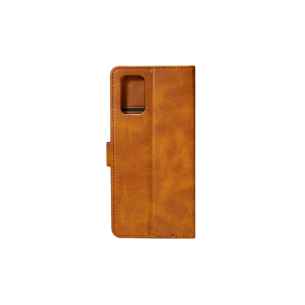 Rixus Bookcase For Samsung Galaxy S7 (SM-G930F) - Light Brown