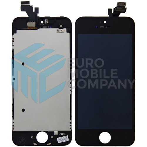 iPhone 5 Display + Digitizer, +Metal Plate A+ High Quality - Black
