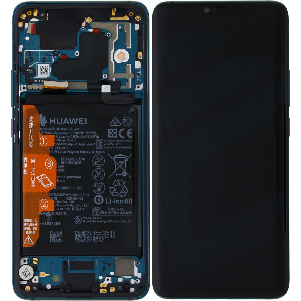 Huawei Mate 20 Pro (LYA-L09/ LYA-L29) OEM Service Part Screen Incl. Battery- Emerald Green