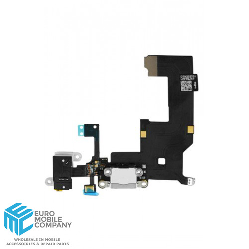 iPhone 5 Dock Connector Flex + Audio Connector - White