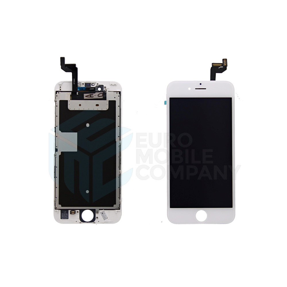 iPhone 6S Display + Digitizer, +Metal Plate A+ High Quality - White