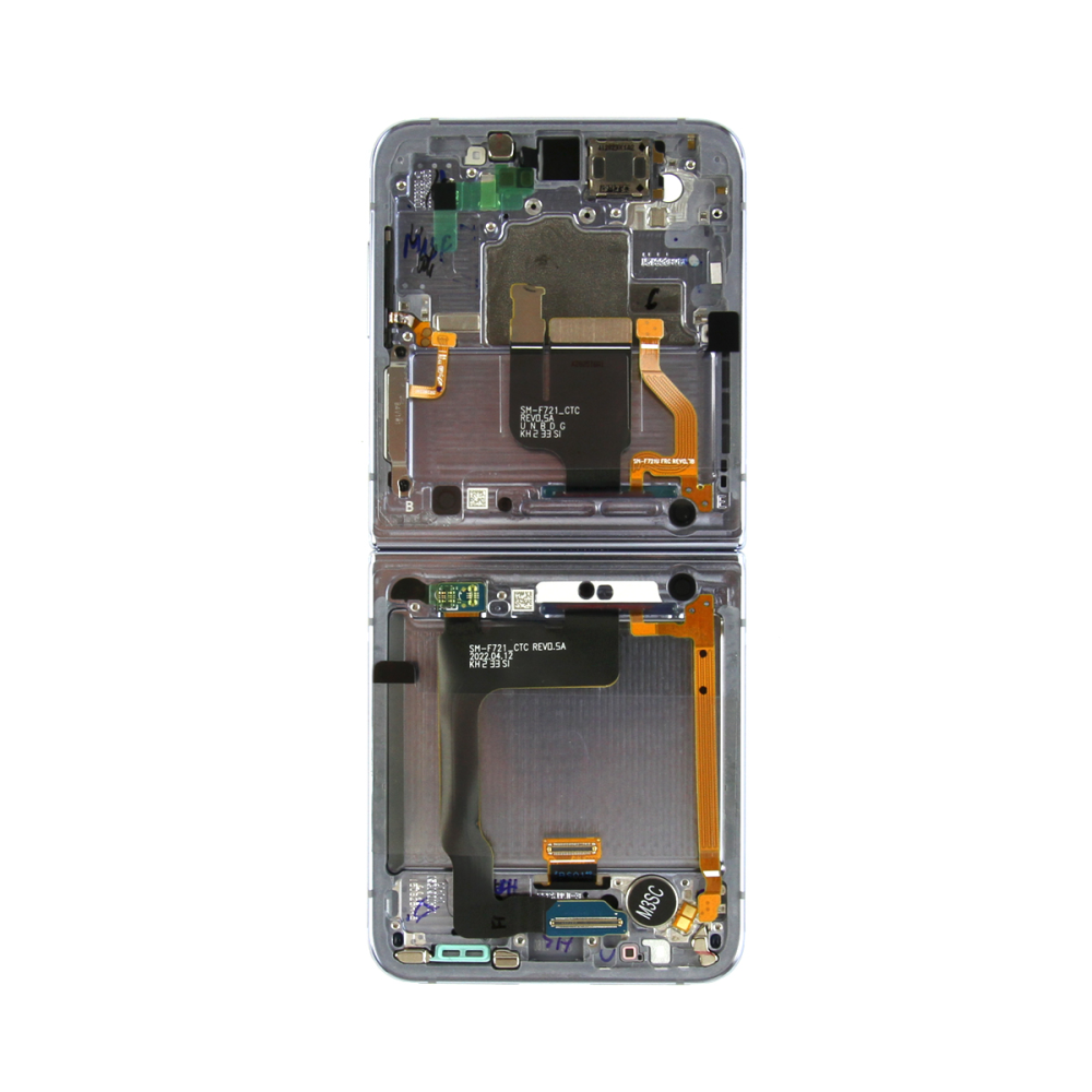 Samsung Galaxy Z Flip 4 (SM-F721B) Inner Display Complete + Frame (GH82-29440D) - Blue