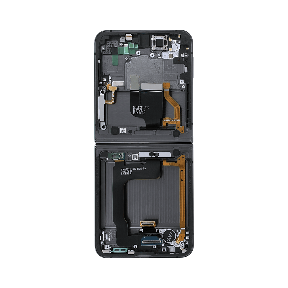 Samsung Galaxy Z Flip 4 (SM-F721B) Inner Display Complete + Frame (GH82-29440A) - Graphite Gray