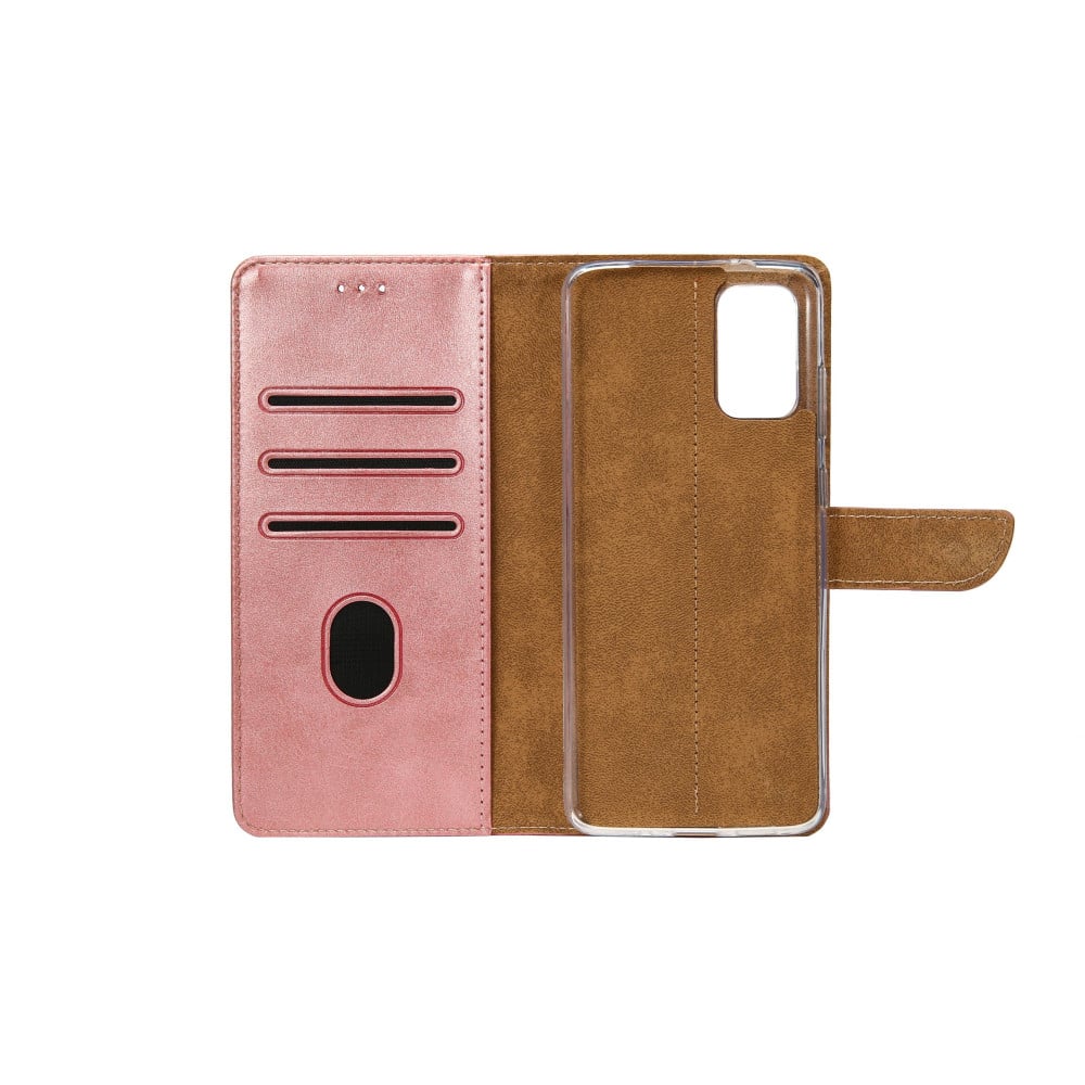 Rixus Bookcase For iPhone 15 Pro Max - Pink