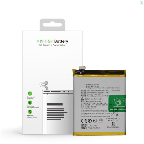 OnePlus 8 Pro (IN2020) Battery BLP759 (1031100013) - 4510 mAh (AMHigh Premium)